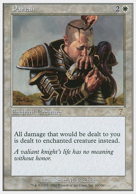 Pariah, Seventh Edition #30, Magic: The Gathering card