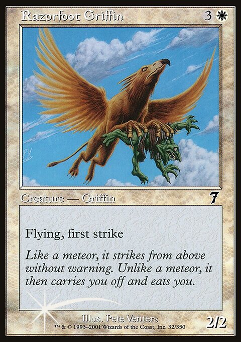 Razorfoot Griffin, Seventh Edition #32★, Magic: The Gathering card
