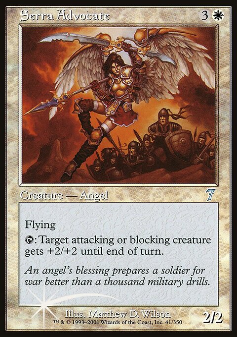 Serra Advocate, Seventh Edition #41★, Magic: The Gathering card