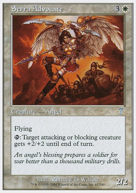 Serra Advocate, Seventh Edition #41, Magic: The Gathering card