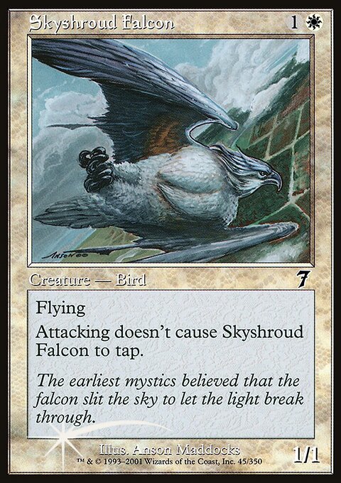Skyshroud Falcon, Seventh Edition #45★, Magic: The Gathering card