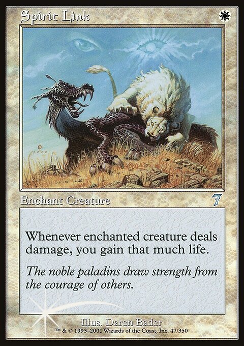 Spirit Link, Seventh Edition #47★, Magic: The Gathering card