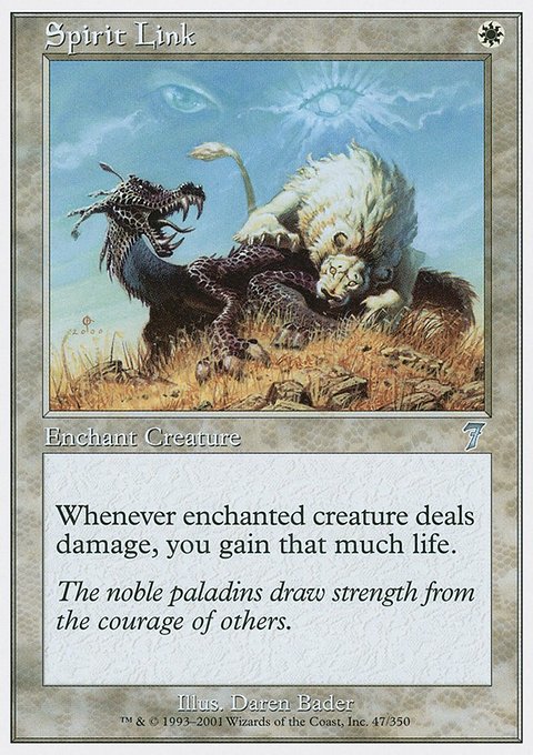Spirit Link, Seventh Edition #47, Magic: The Gathering card