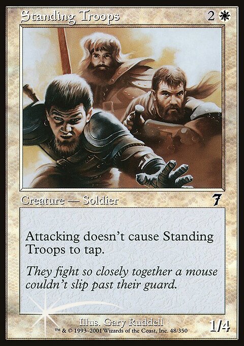 Standing Troops, Seventh Edition #48★, Magic: The Gathering card