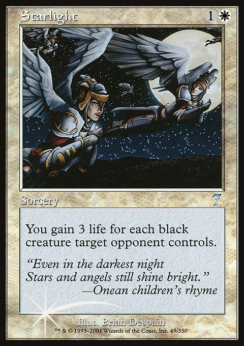 Starlight, Seventh Edition #49★, Magic: The Gathering card