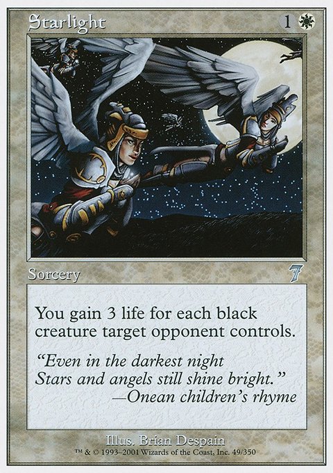 Starlight, Seventh Edition #49, Magic: The Gathering card