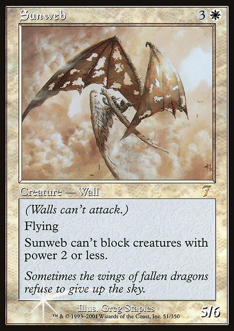 Sunweb, Seventh Edition #51★, Magic: The Gathering card