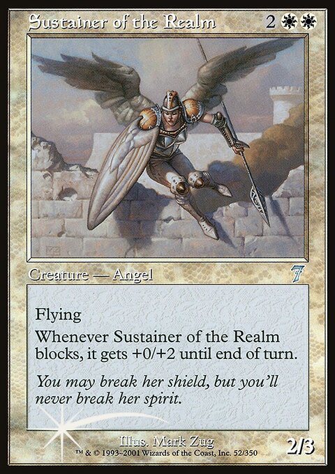 Sustainer of the Realm, Seventh Edition #52★, Magic: The Gathering card