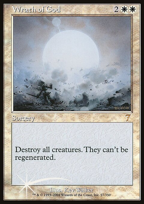 Wrath of God, Seventh Edition #57★, Magic: The Gathering card