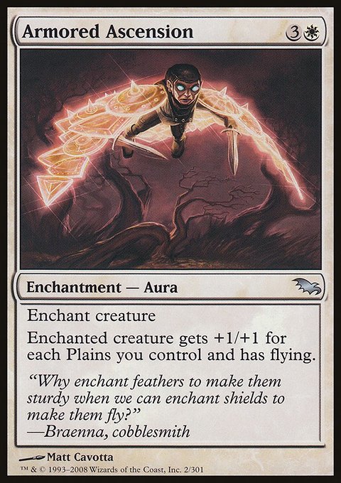 Armored Ascension, Shadowmoor #2, Magic: The Gathering card
