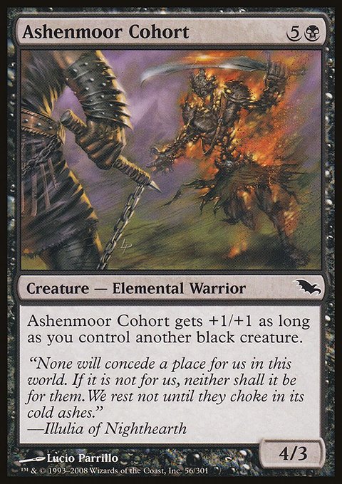 Ashenmoor Cohort, Shadowmoor #56, Magic: The Gathering card