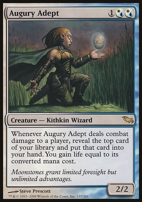 Augury Adept, Shadowmoor #137, Magic: The Gathering card
