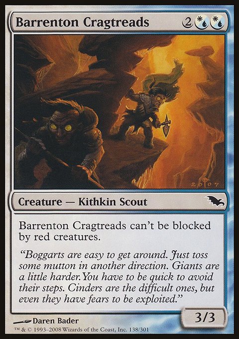 Barrenton Cragtreads, Shadowmoor #138, Magic: The Gathering card