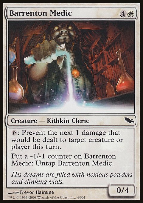 Barrenton Medic, Shadowmoor #4, Magic: The Gathering card