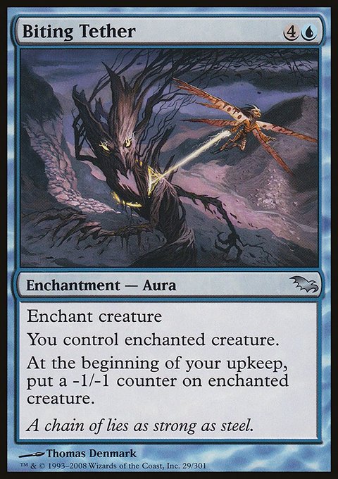 Biting Tether, Shadowmoor #29, Magic: The Gathering card