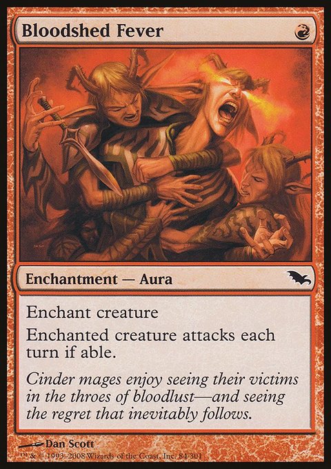 Bloodshed Fever, Shadowmoor #84, Magic: The Gathering card