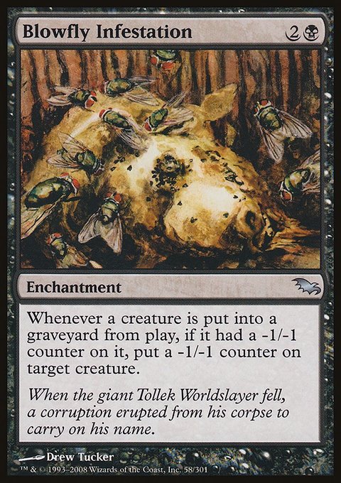 Blowfly Infestation, Shadowmoor #58, Magic: The Gathering card