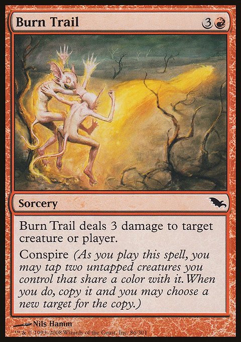 Burn Trail, Shadowmoor #86, Magic: The Gathering card