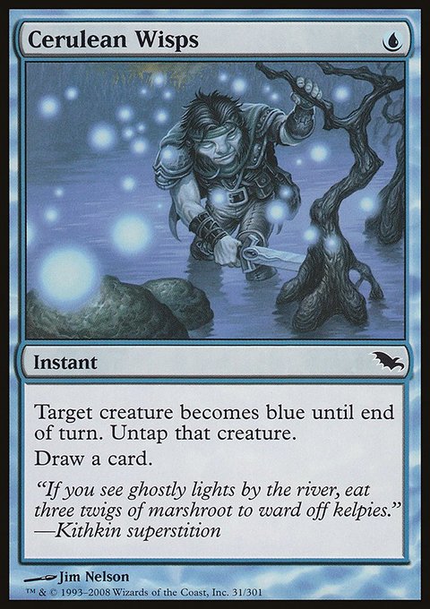 Cerulean Wisps, Shadowmoor #31, Magic: The Gathering card
