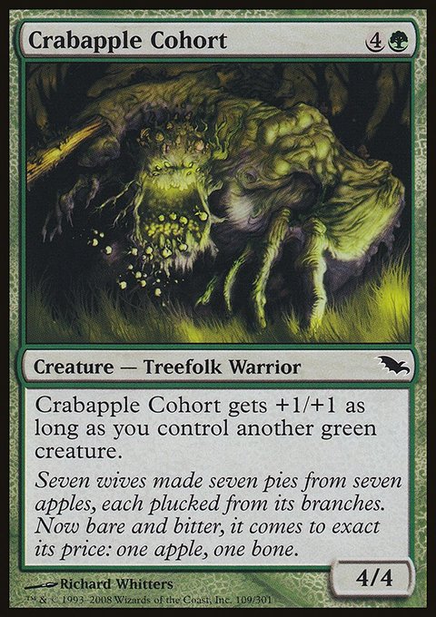 Crabapple Cohort, Shadowmoor #109, Magic: The Gathering card