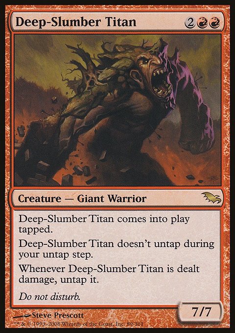 Deep-Slumber Titan, Shadowmoor #89, Magic: The Gathering card
