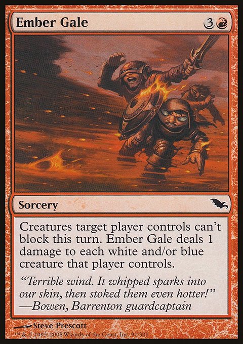 Ember Gale, Shadowmoor #91, Magic: The Gathering card