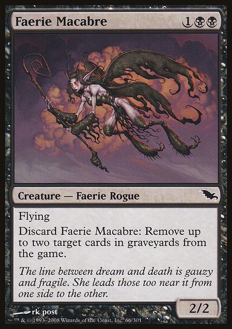 Faerie Macabre, Shadowmoor #66, Magic: The Gathering card