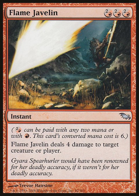 Flame Javelin, Shadowmoor #92, Magic: The Gathering card
