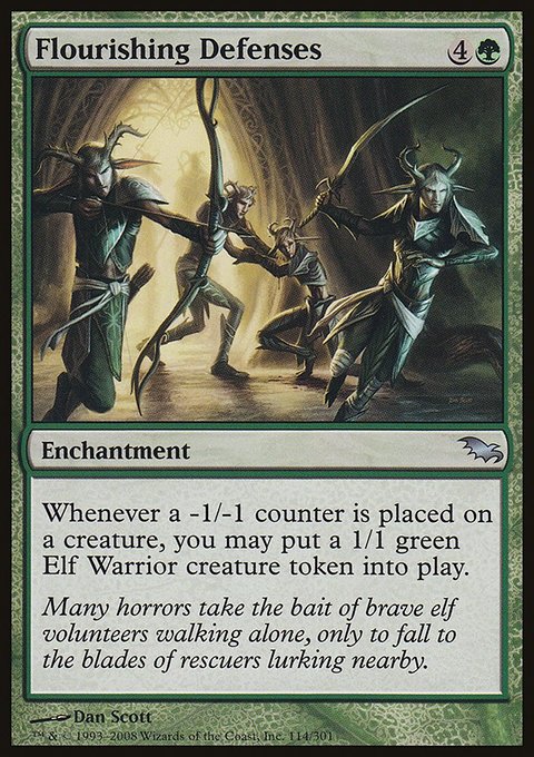 Flourishing Defenses, Shadowmoor #114, Magic: The Gathering card