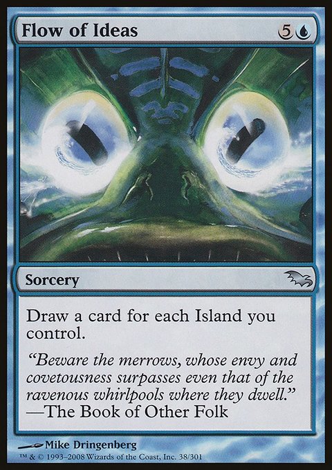 Flow of Ideas, Shadowmoor #38, Magic: The Gathering card