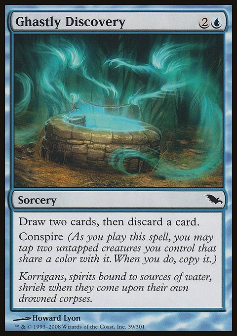 Ghastly Discovery, Shadowmoor #39, Magic: The Gathering card