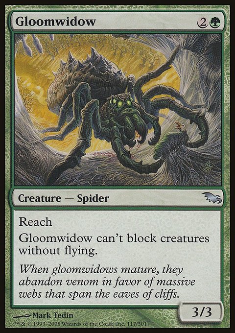 Gloomwidow, Shadowmoor #117, Magic: The Gathering card