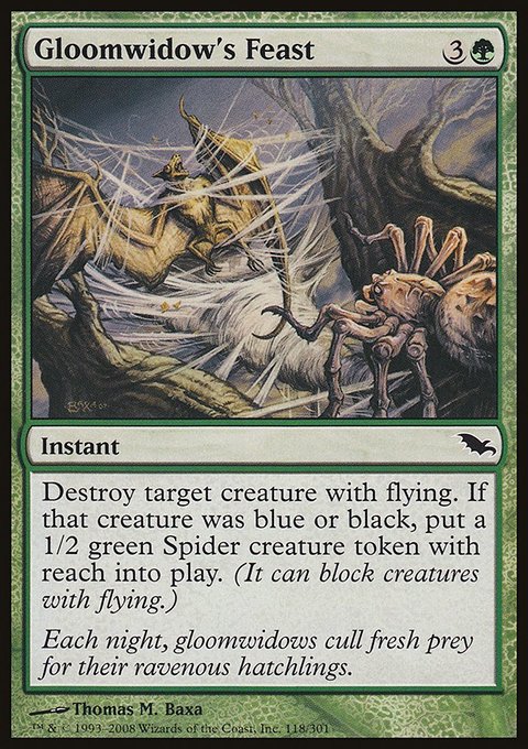 Gloomwidow's Feast, Shadowmoor #118, Magic: The Gathering card