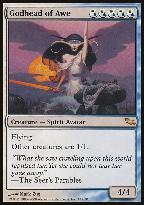 Godhead of Awe, Shadowmoor #142, Magic: The Gathering card