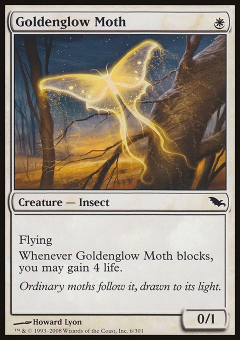 Goldenglow Moth, Shadowmoor #6, Magic: The Gathering card