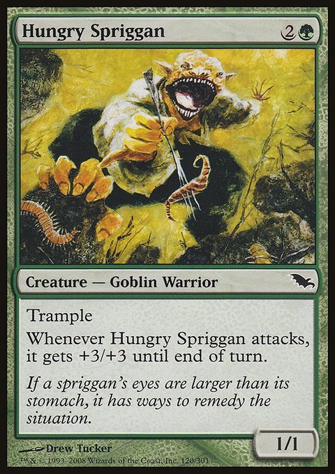 Hungry Spriggan, Shadowmoor #120, Magic: The Gathering card