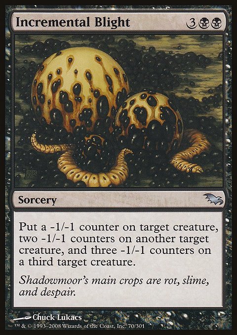 Incremental Blight, Shadowmoor #70, Magic: The Gathering card