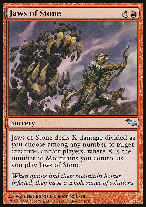 Jaws of Stone, Shadowmoor #97, Magic: The Gathering card