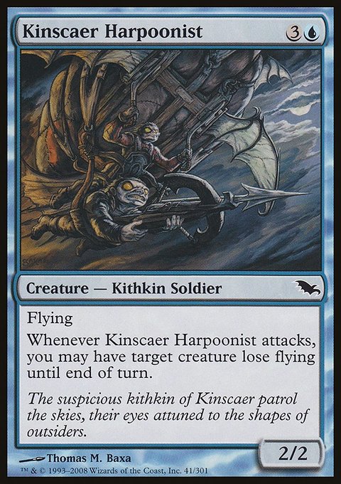 Kinscaer Harpoonist, Shadowmoor #41, Magic: The Gathering card