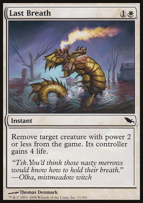 Last Breath, Shadowmoor #11, Magic: The Gathering card