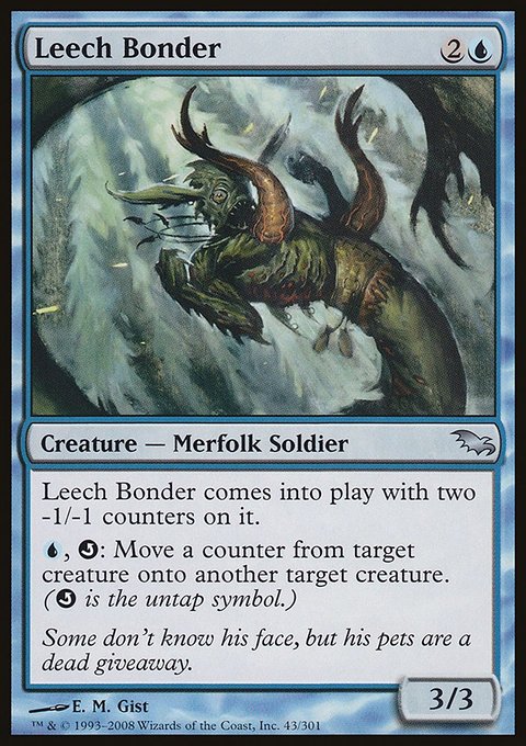 Leech Bonder, Shadowmoor #43, Magic: The Gathering card