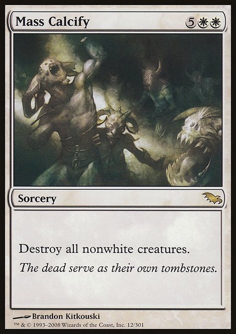 Mass Calcify, Shadowmoor #12, Magic: The Gathering card
