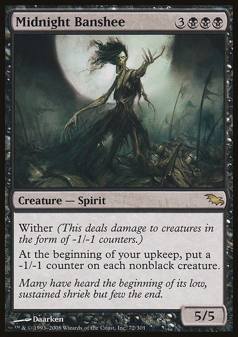 Midnight Banshee, Shadowmoor #72, Magic: The Gathering card