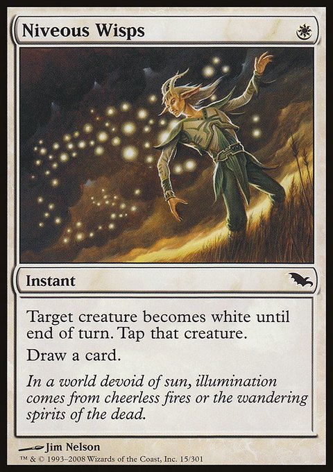 Niveous Wisps, Shadowmoor #15, Magic: The Gathering card
