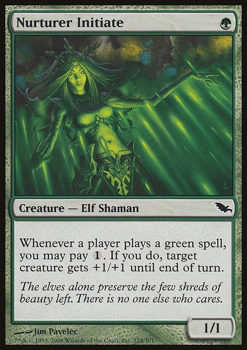Nurturer Initiate, Shadowmoor #124, Magic: The Gathering card