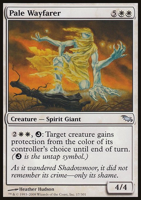 Pale Wayfarer, Shadowmoor #17, Magic: The Gathering card