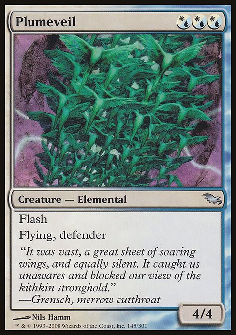 Plumeveil, Shadowmoor #145, Magic: The Gathering card