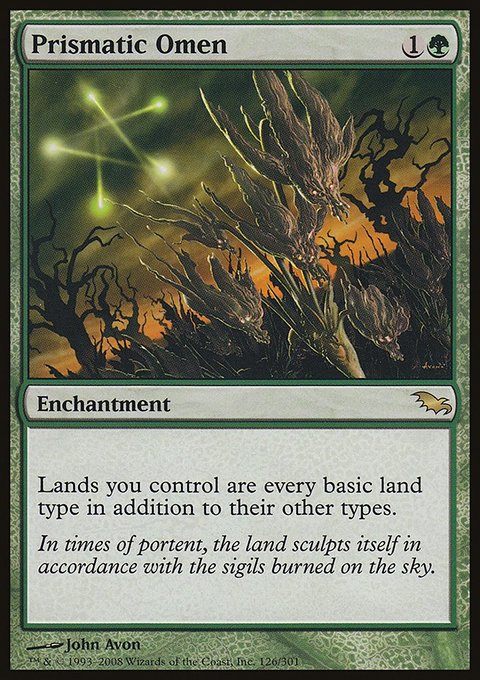 Prismatic Omen, Shadowmoor #126, Magic: The Gathering card