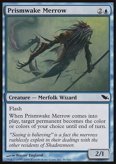 Prismwake Merrow, Shadowmoor #46, Magic: The Gathering card