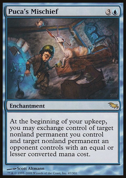 Puca's Mischief, Shadowmoor #47, Magic: The Gathering card